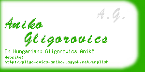 aniko gligorovics business card