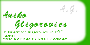 aniko gligorovics business card